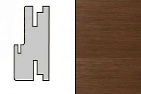 Коробка телескопическая с уплотнителем 40х85х2150 для дверей Profil Doors серия Z Малага Черри Кроскут (+2петли Eclipse AGB)